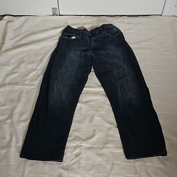 Urban Star Men Relaxed Fit Denim Jeans 38×33 Dark Blue Washed - Picture 5 of 16